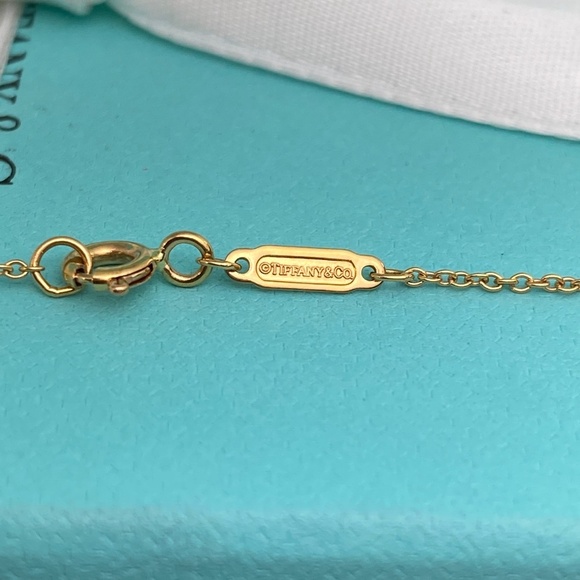 Tiffany & Co. mini Infinity rose gold necklace 18k retired 16-18” retired - Picture 6 of 7